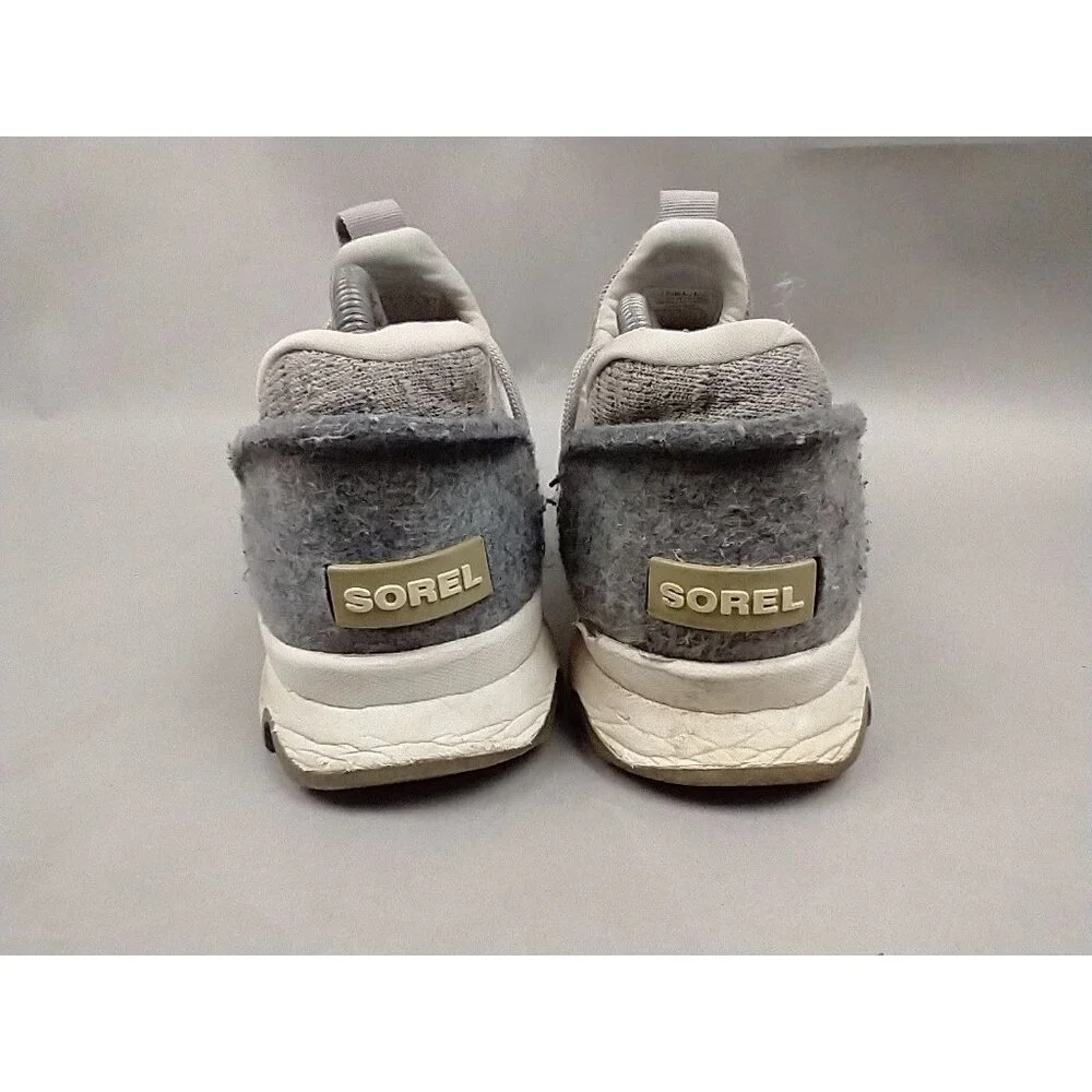 Sorel Shoes Womens 9 Kinetic Lace Running Sneakers Gray Lace‎ Up Low NL3227-081